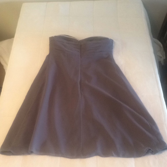 Bill Levkoff sexy strapless formal chiffon gown 12 - Picture 3 of 4